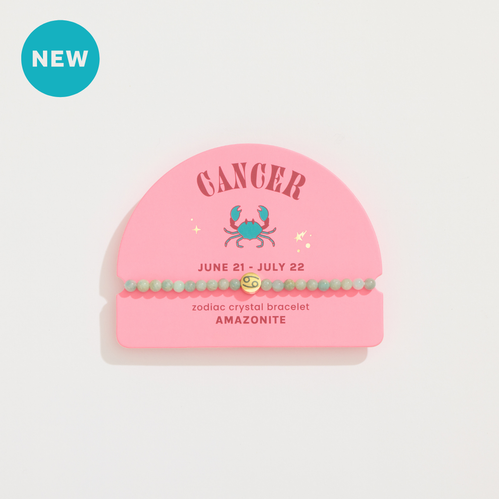 Cancer Mini Zodiac Bracelet – 4mm Crystal Beads
