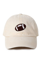 GAME DAY Chenille Football Patch Washed baseball cap