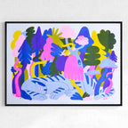 Jungle Cat riso Print
