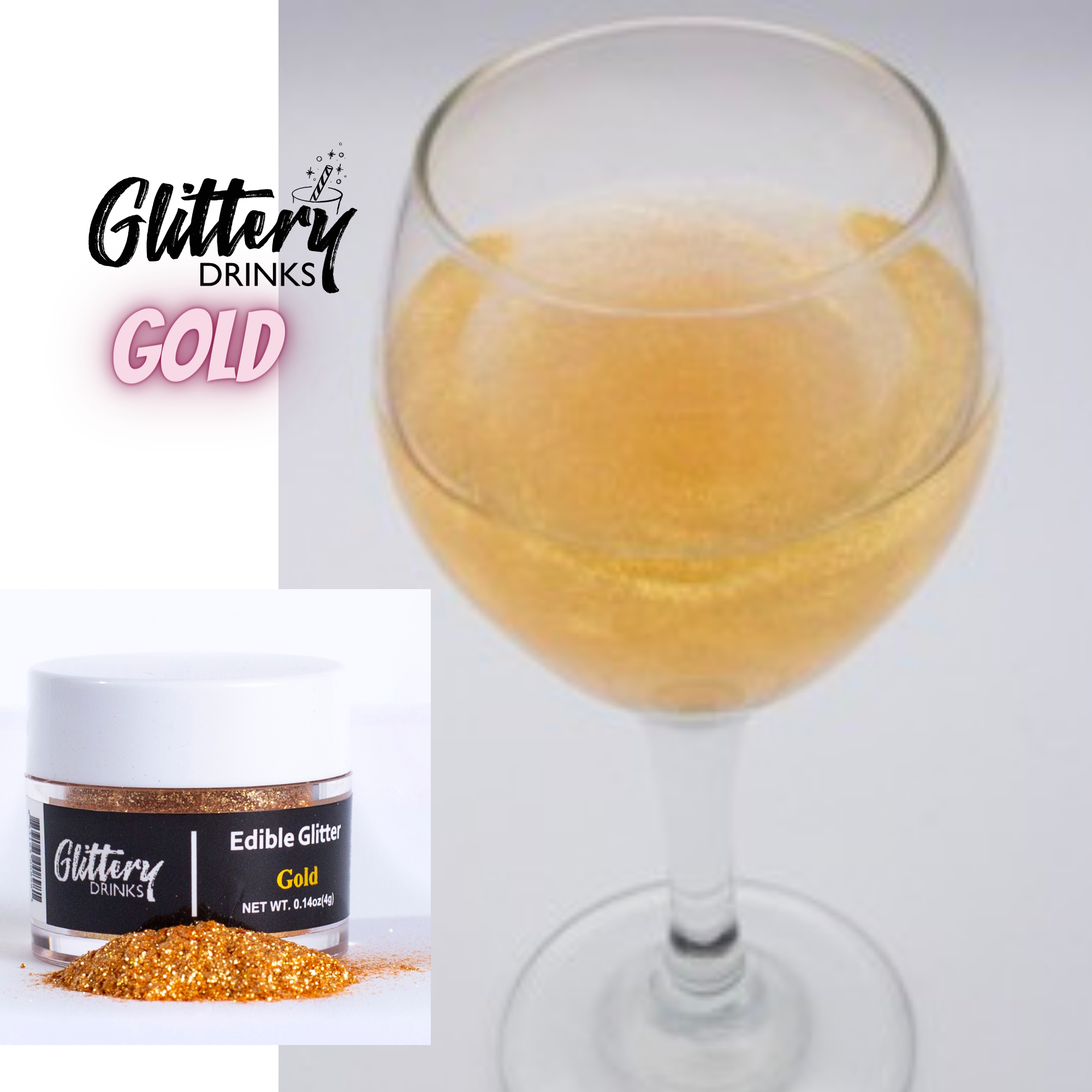 Edible Shimmer Powder for Drinks - Glitter - Various Colors