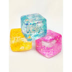Viral Glitter Ice Cube Squishy Toy