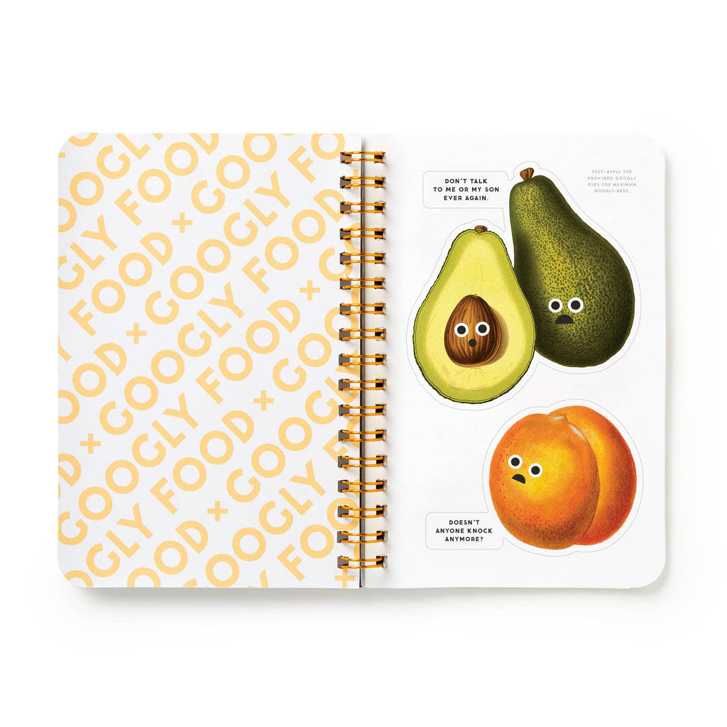 Brass Monkey Googly Food Sticker Book