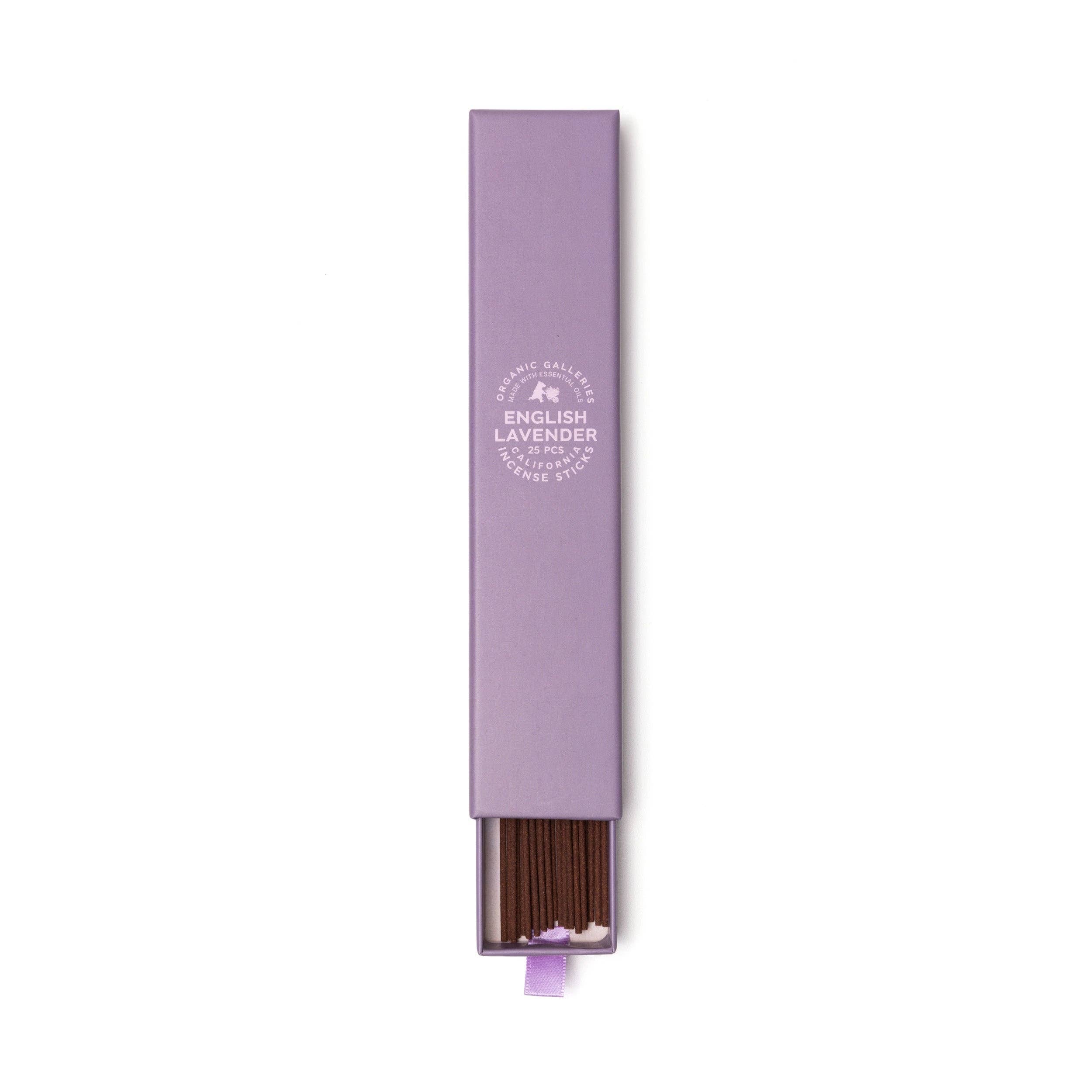 English Lavender Aromatherapy Incense Sticks – 25 Pcs Boxed