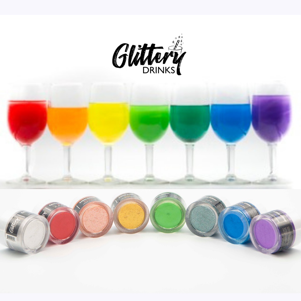 Edible Shimmer Powder for Drinks - Glitter - Various Colors