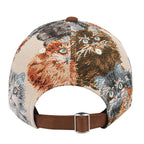 Jacquard Cat Tapestry Baseball Cap | Vintage Style Adjustable Hat for Cat Lovers | HatPhile