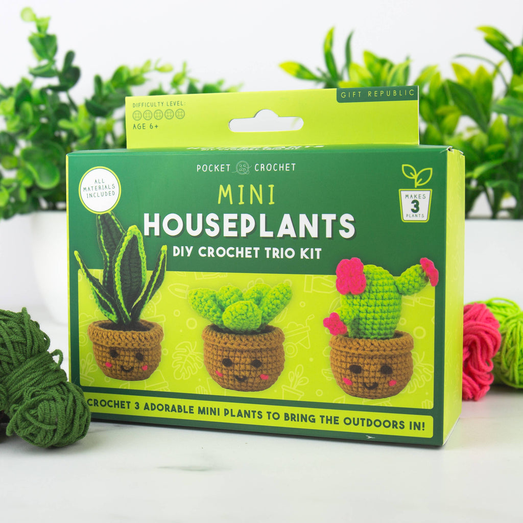 POCKET CROCHET CRAFT KITS - MINI HOUSEPLANTS