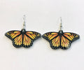 Acrylic Monarch Butterfly Earrings