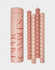 Taper Candle Set of 4 - Pink & Blush