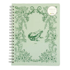 Frog Toile Spiral Notebook, 8x10 Stationary Journal