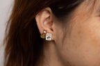 Soy Sauce & Rice Earrings - Gold Foodie Statement Earrings