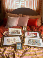 Getting Ready: White and Blue Fine Art Print