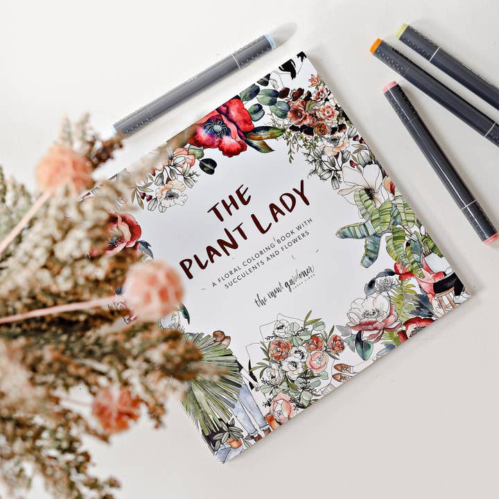 Plant Lady Coloring Book