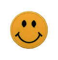 SMALL - Smiling Face, Embroidered, Iron on Patch