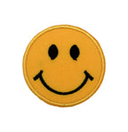 SMALL - Smiling Face, Embroidered, Iron on Patch
