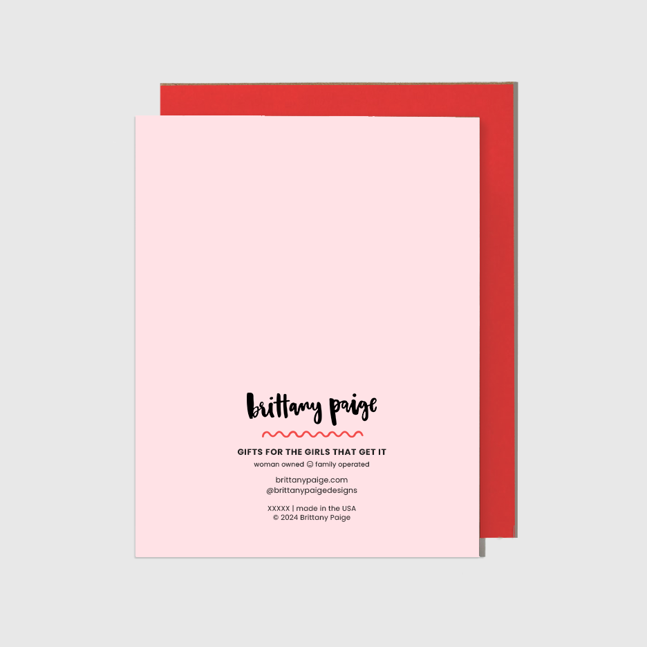 Martini Tipsy Santa Holiday Card