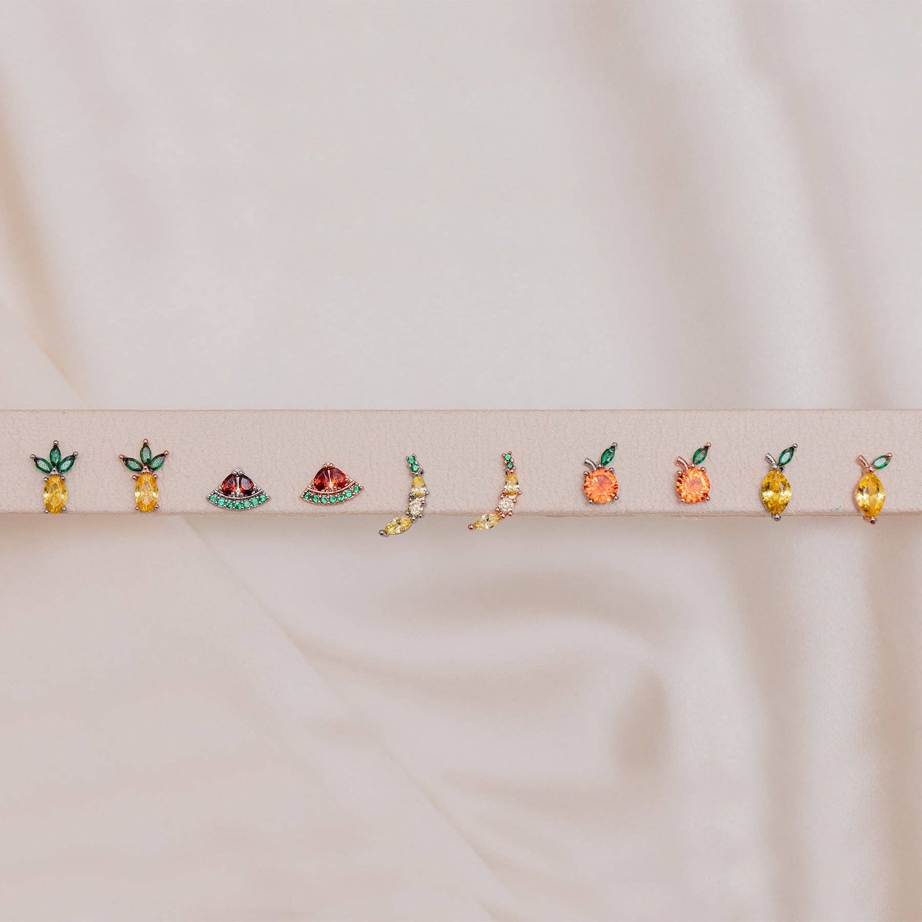 Tropical Fruit Basket Stud Set