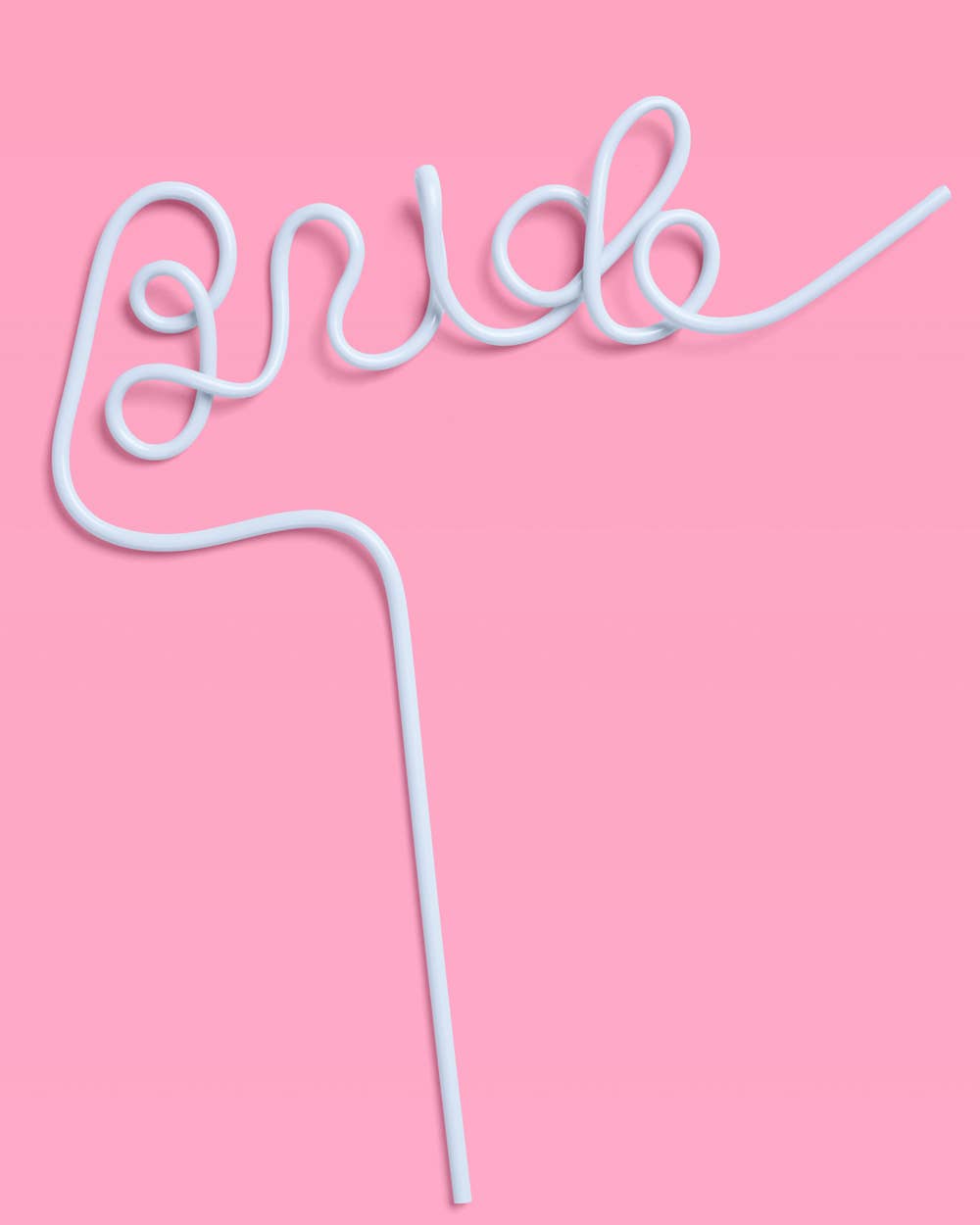 XL Blue Bride Straw | Bachelorette Party Supplies
