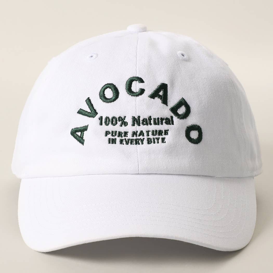 AVOCADO Embroidered Cotton Baseball Cap