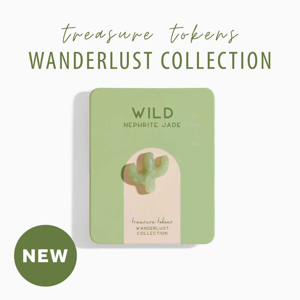 Nephrite Jade Crystal Cactus | Treasure Tokens: WILD
