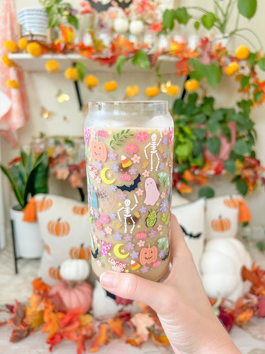 20oz Colorful Halloween Glass