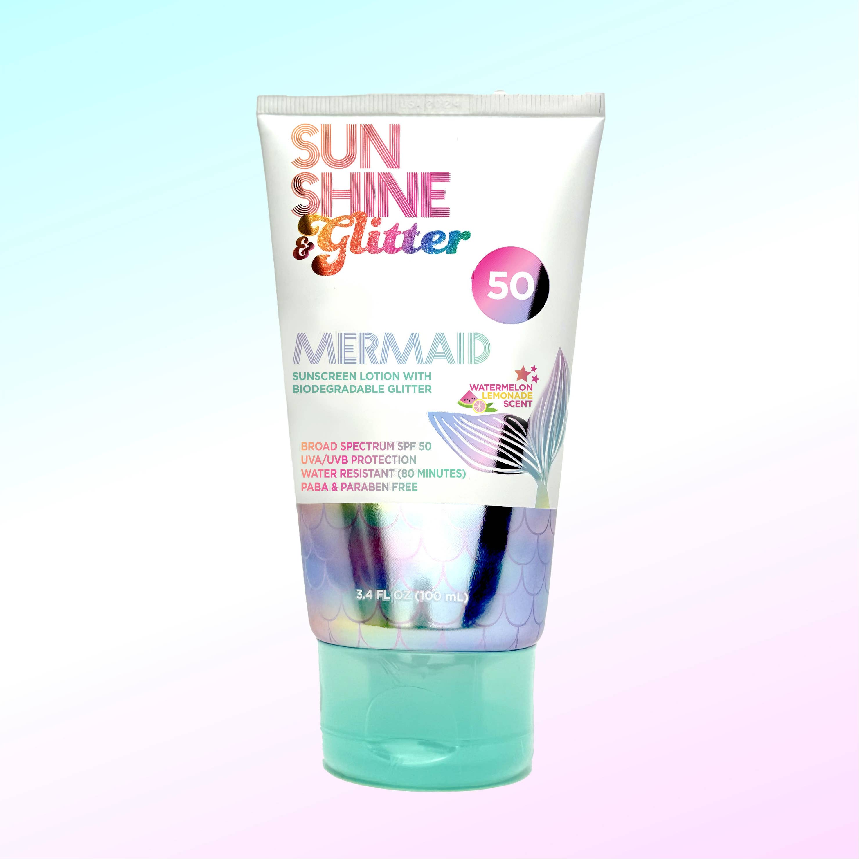 S&G Mermaid Biodegradable Glitter SPF 50 TUBE
