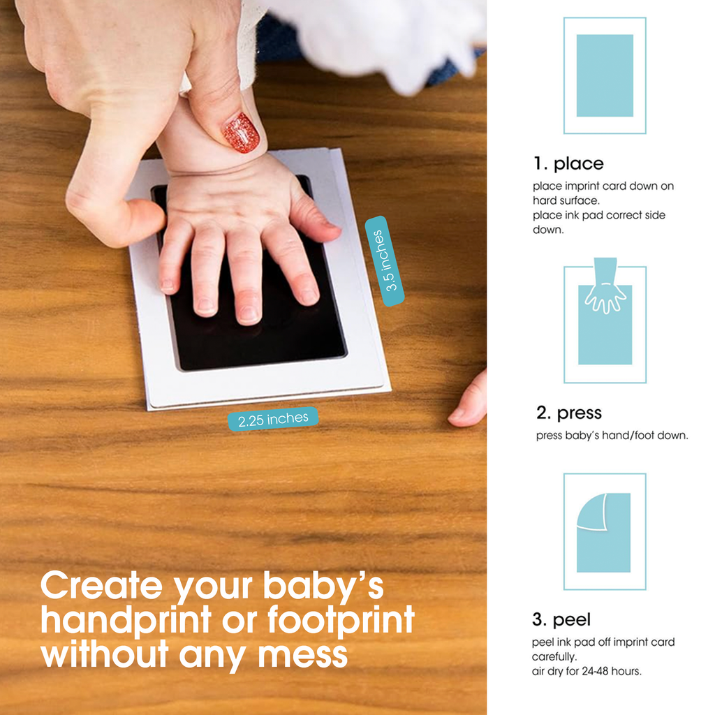 Baby Handprint or Footprint Clean-Touch Ink Pad Kit