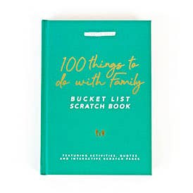 100 Things To Do With Family Bucket List Scratch Book