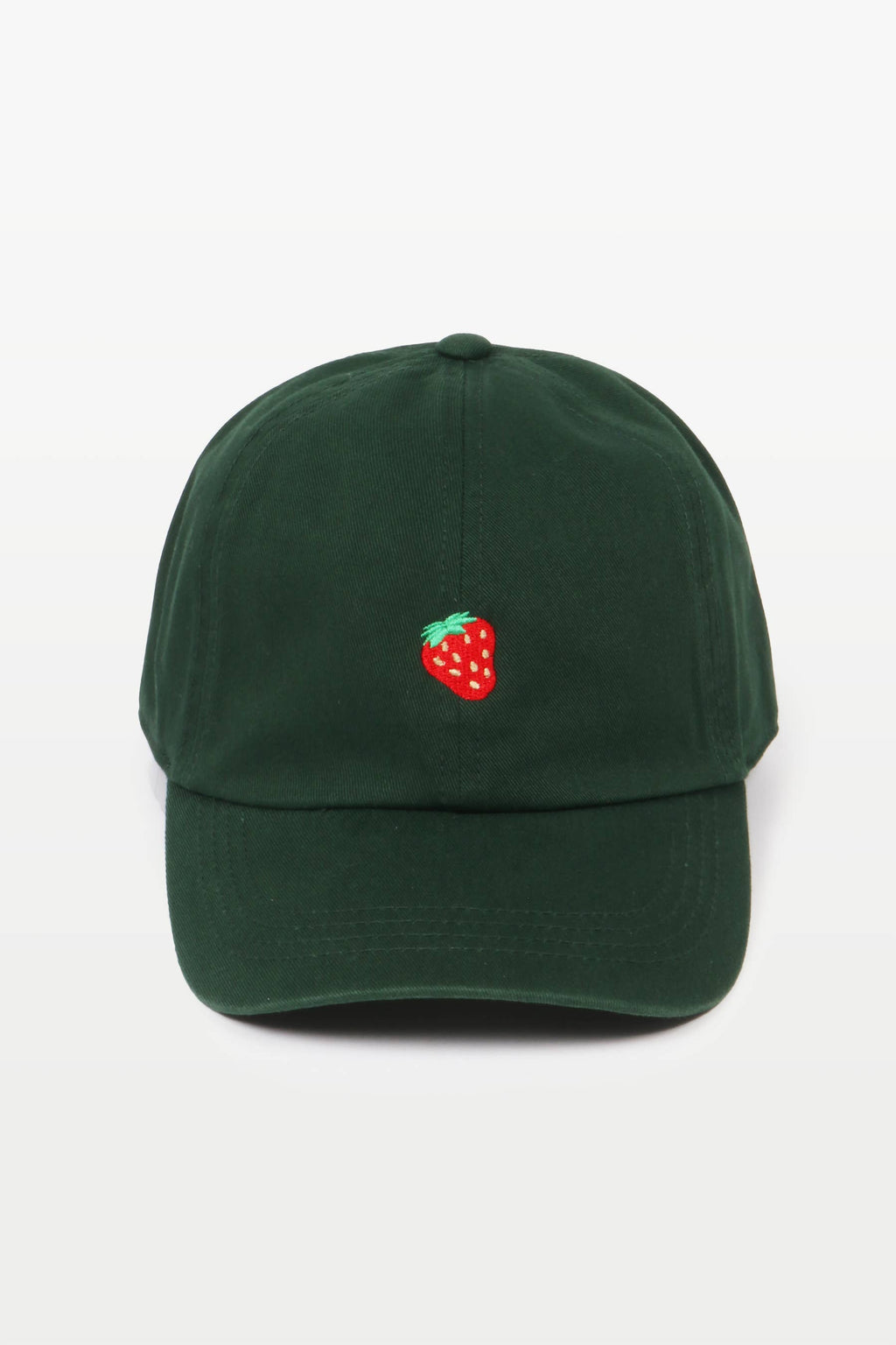 Strawberry Embroidery Cotton Baseball Cap
