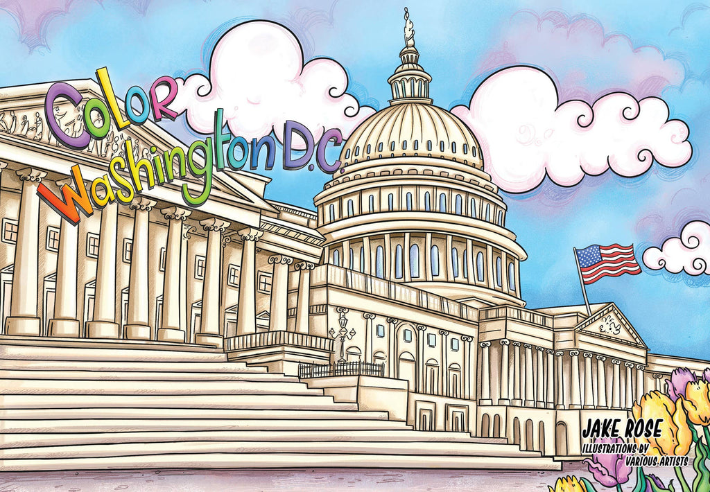 Color Washington DC coloring guidebook