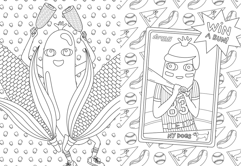 Ultimate Hot Dog Coloring and Activity Book