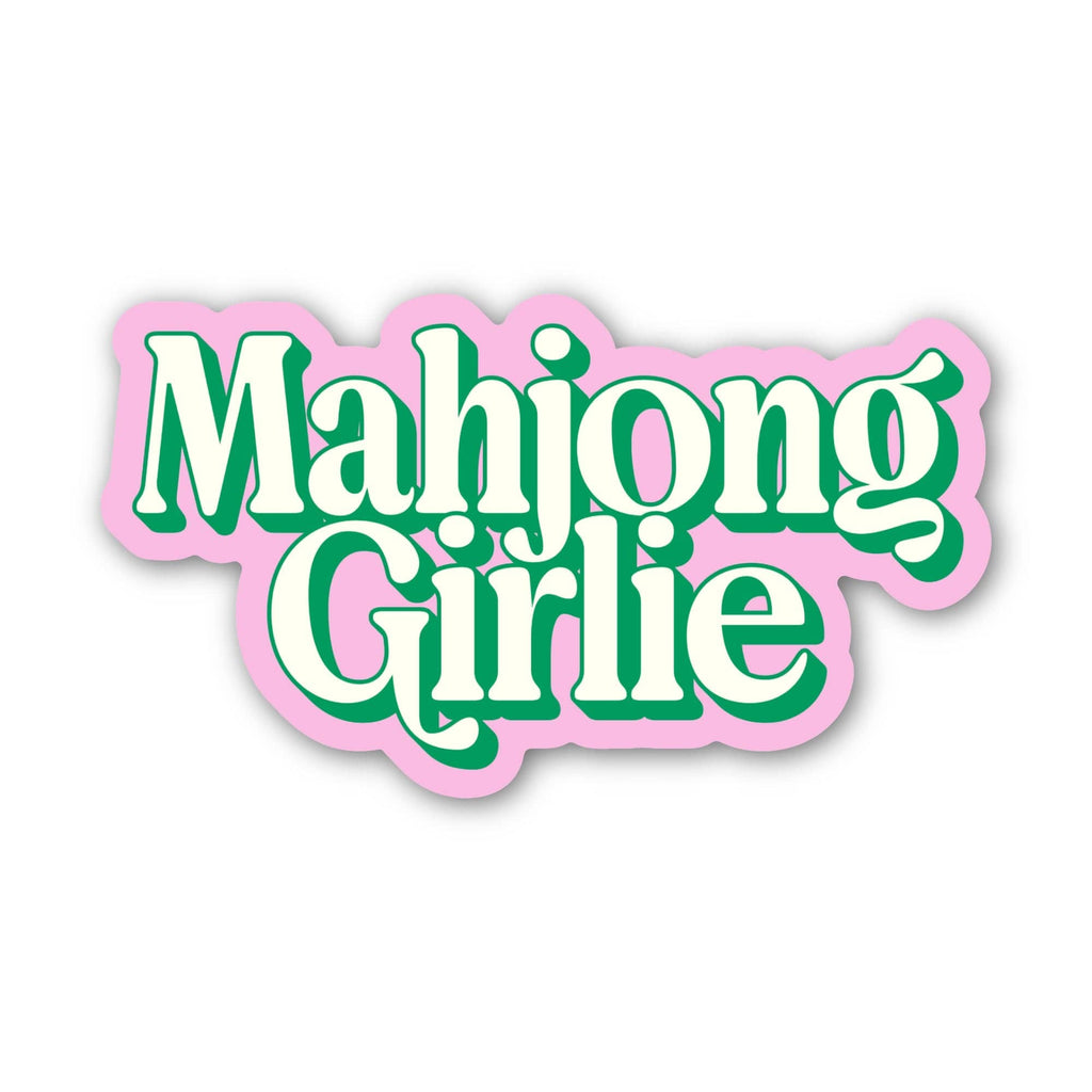 Mahjong Girlie Text Mahjong Sticker