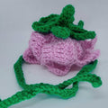 Crochet Tulip Hat - Cat Bonnet - Pet Hat