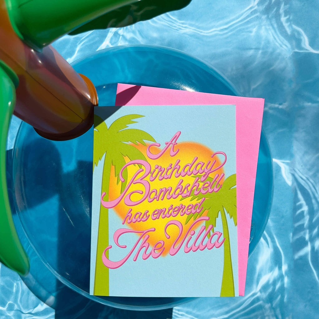 Birthday Bombshell Love Island Card