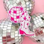 disco cowgirl sticker