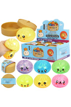 Glittery Bao Bun Dumpling Water Bead Filled Squishy - 12 Pcs