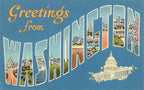 Postcard DC-338 Greetings from Washington, DC