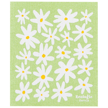 Daisies Swedish Dishcloth