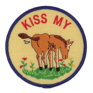 Kiss My A** Iron On Patch