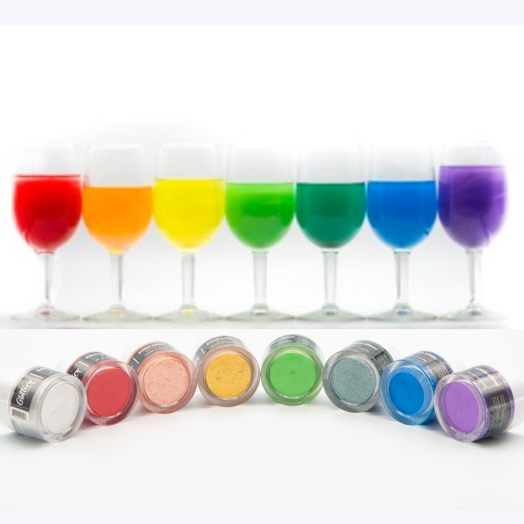 Edible Shimmer Powder for Drinks - Glitter - Various Colors