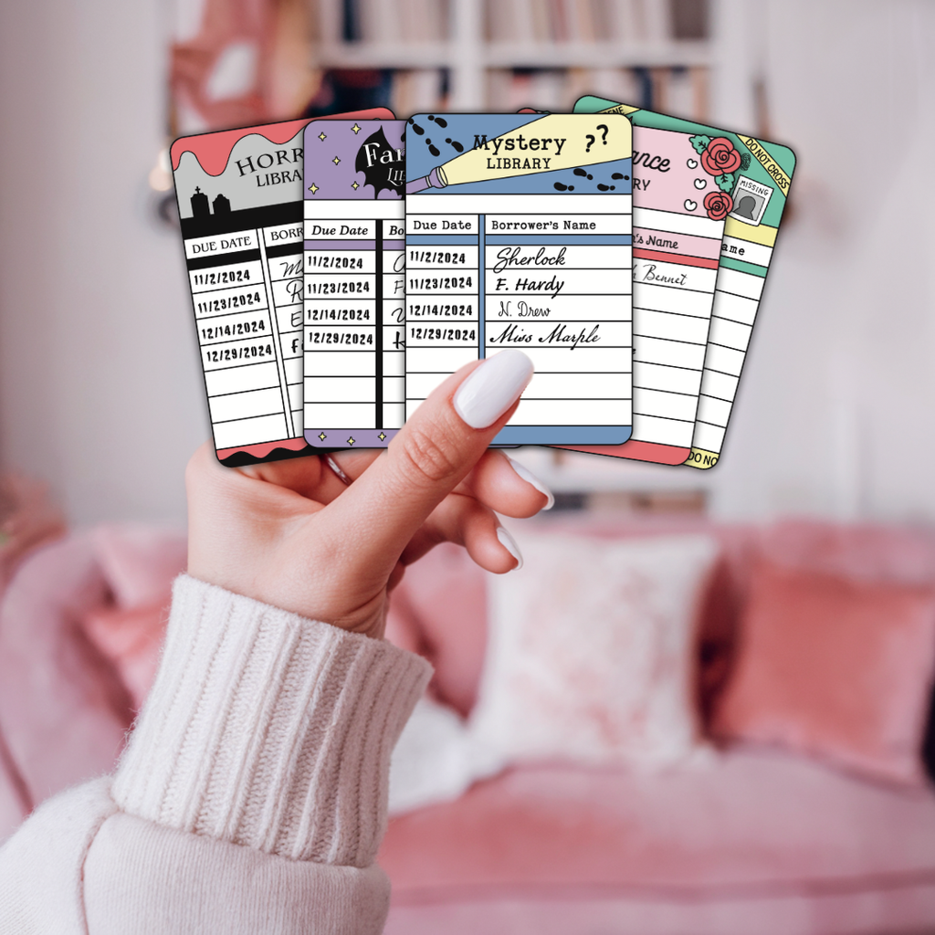 Library Dues Cards Bookish Tropes Book Plates