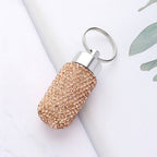 Bling Mini Pill Case Keychain