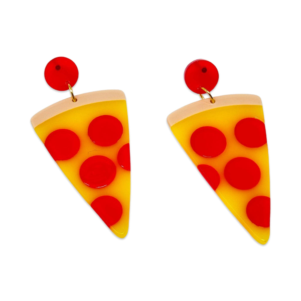 *SALE* Pizza Acetate Earrings