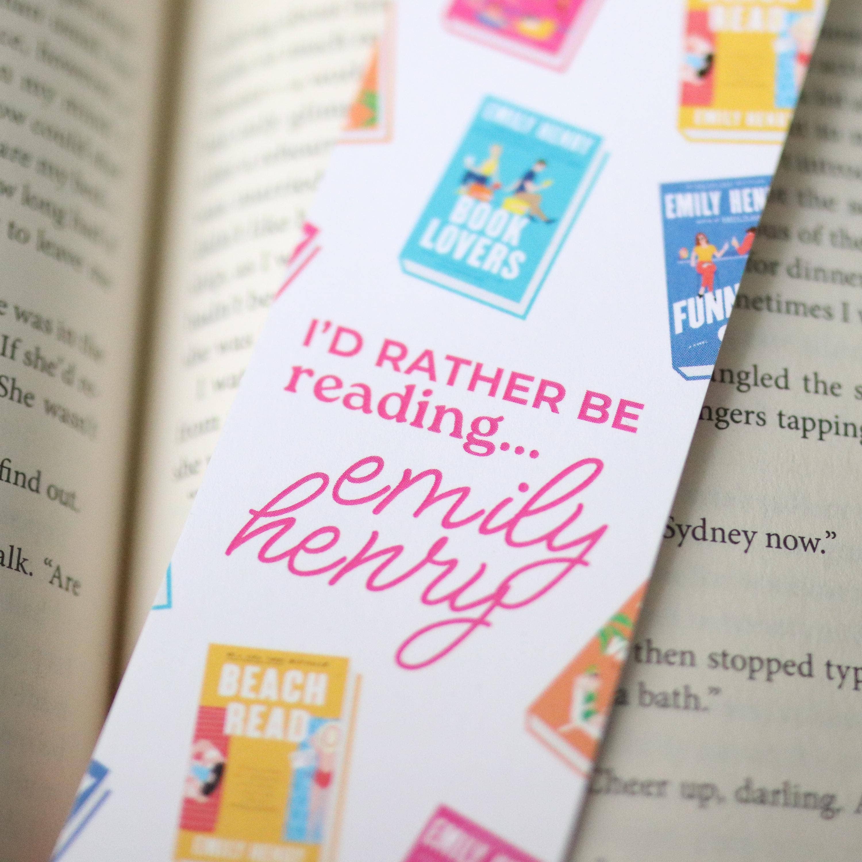 Emily Henry Inspired Bookmark & Reading Tracker