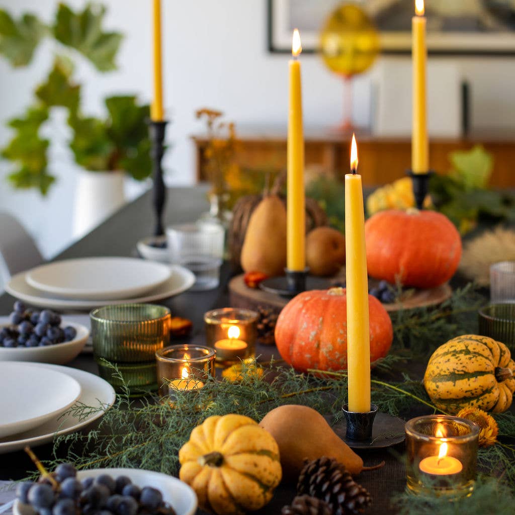 Beeswax Taper Candles – Eco-Friendly, Dripless & Handmade