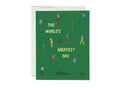 Golf Dad Father's Day greeting card