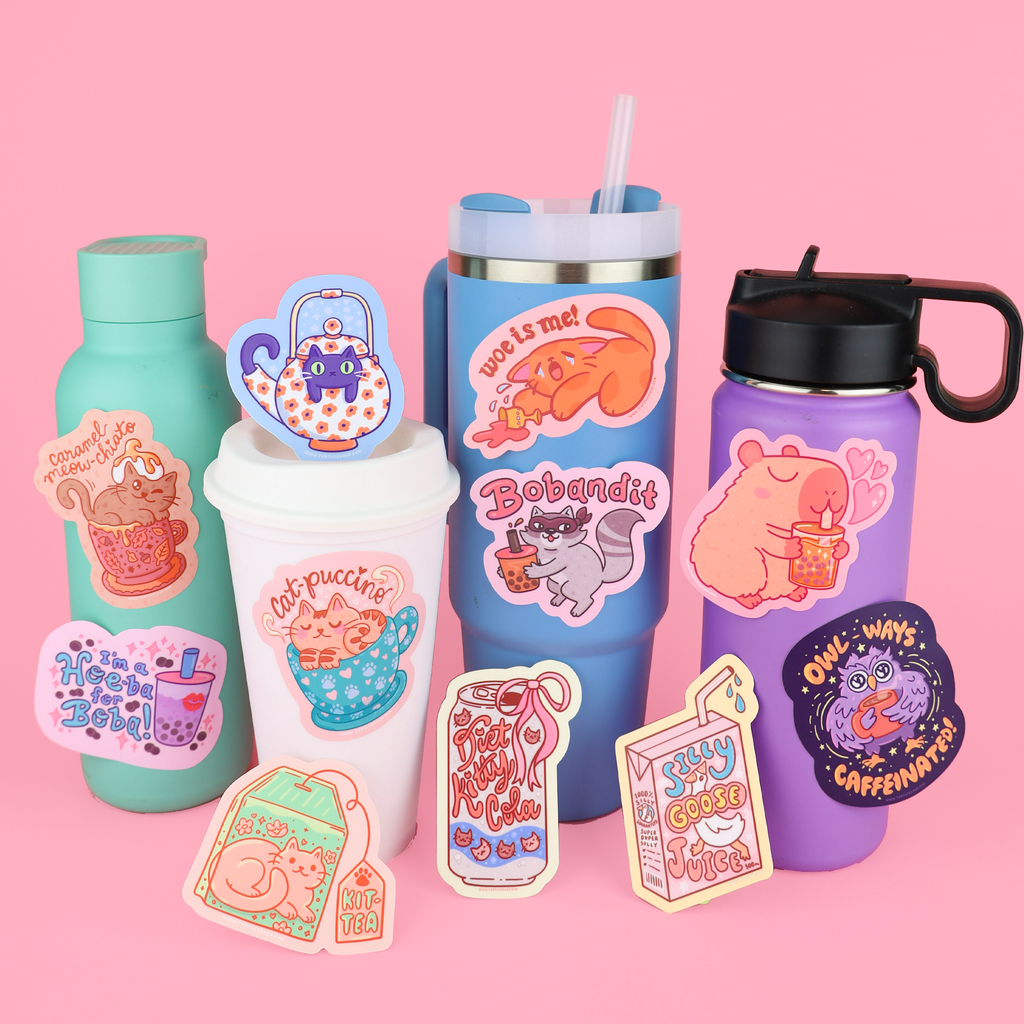 Diet Kitty Cola Cats | Soda | Cute | Drinks | Vinyl Sticker