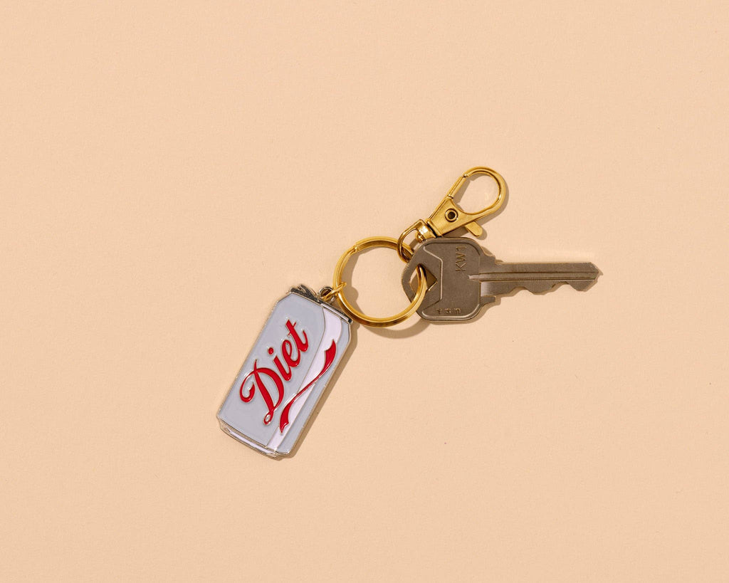 Diet Soda Enamel Keychain & Bag Charm