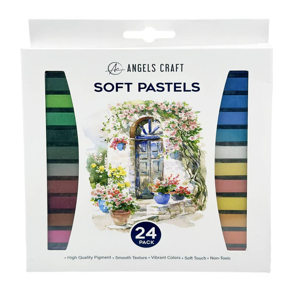 Square Soft Pastel Multicultural Set (24 Colors)
