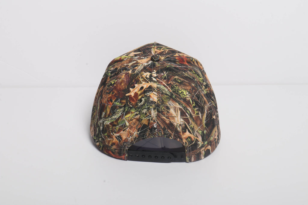 DOG MOM embroidery Camo Print 5 Panel Baseball Cap