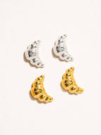 Gaëlle 18K Gold Petite Croissant Stud
